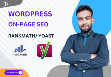 I will do On-Page SEO Optimization of your wordpress with Yoast and Rankmath