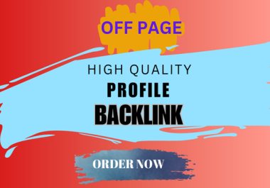 I will build high quality 150 profile backlinks for SEO