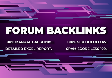 50 High-Quality Manual Niche-Relevant Forum Backlinks