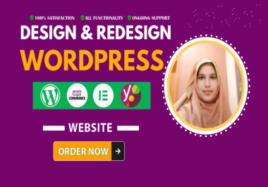 I will create a responsive wordpress website design or website redesign