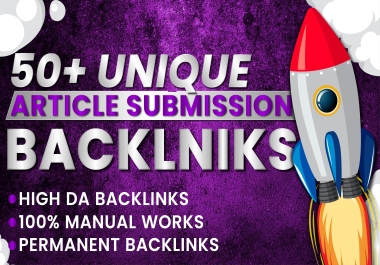 I will Do 50 Contextual seo backlinkson high da Backlinks