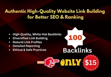 Authentic High-Quality Website Link Building for Better SEO & Ranking