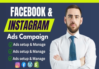 I will run facebook meta ads campaign,  instagram ads for leads and sales