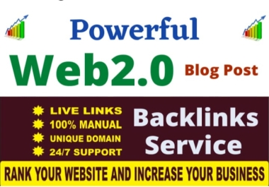 High Authority DA 90+ Seo Dofollow Backlinks 500 Web2.0 Link Building