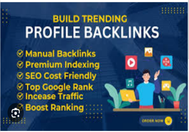 I will do create top200 profile backlinks for powerful SEO link building