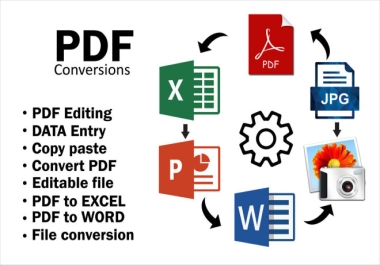 Professional Data Entry,  Copy-Paste,  and PDF to Excel/Word Services &ndash Fast,  Accurate,  and Reliable