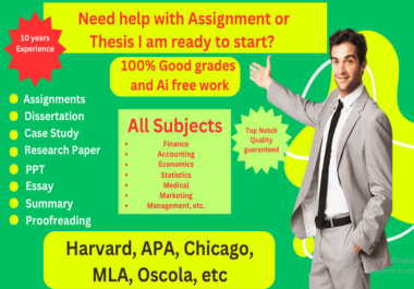 write case study,  research summary,  reports,  and assignments