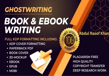 Uniquely ghostwrite books and ebooks