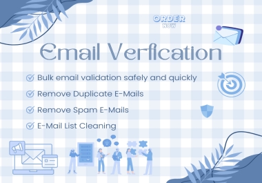 I will do bulk email verification or validation and list cleaning