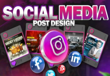 I will design online media post,  cover,  ads and banner,  header