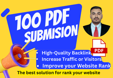 100 Pdf Submission SEO Backlinks High Da Pa sites