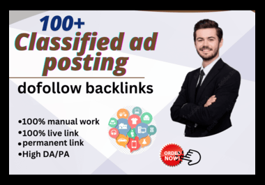 I Will Do 100 Classified Ad Posting High Quality SEO Dofollow Backlinks