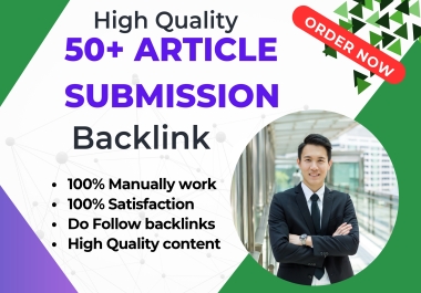 I will provide 50+ high-quality backlinks through manual content sharing