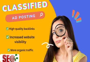 100+ Manual Classified Ad Posting for High Authority Backlinks