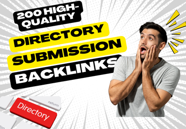 200 High-Quality Directory Submission Backlinks for SEO Boost