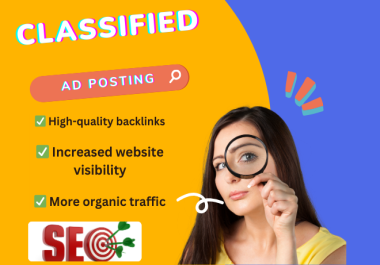 100+ Manual Classified Ad Posting for High Authority Backlinks