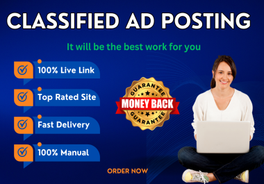 Post 50 classified ads on the world's top classified ads posting sites