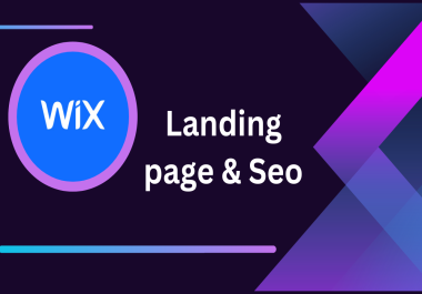 Custom Wix Landing Page for Your Brand or Business