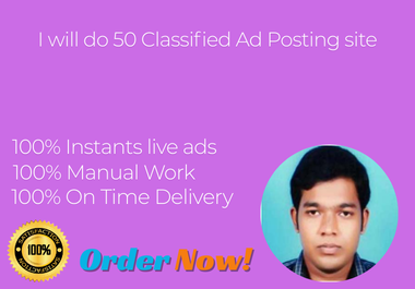 I will do 50 Classified Ads Posting Sites