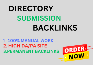 High Authority 100 Directory Submission Backlink