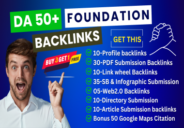 110 Foundation Backlinks PR9,  Link Wheel,  PDF,  Infographic,  Web2.0,  Directory & Google Maps citation