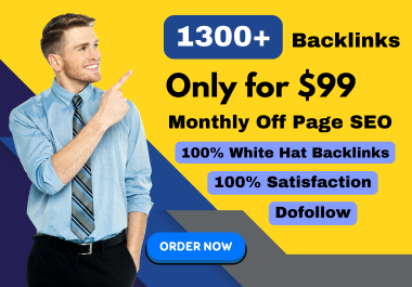 Monthly off page SEO backlinks white hat high DA do-follow Link building service.