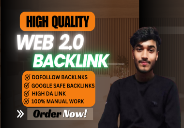 I will Create 50 Web2.0 high DA Backlinks for your Website