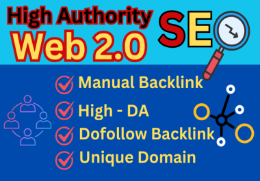 Create 90+ High-Quality Web 2.0 SEO Dofollow Manual Backlinks