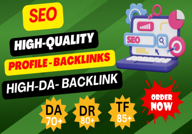 Get 200 quality indexable profile backlinks by ensuring high DA.