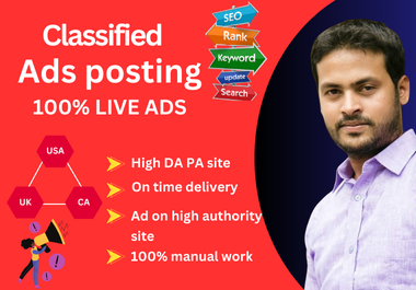 I Will Provide Boost Your SEO with High-Quality Classified Ads Backlinks