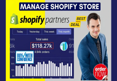 I will build expert Shopify dropshipping store,  Shopify website