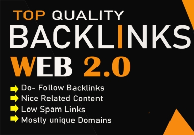 Top Quality Web 2.0 Backlinks 150