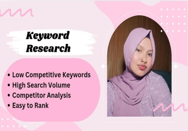 I'll do 20 comprehensive keyword research to boost your SEO and drive traffic