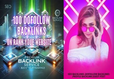 100 Dofollow backlinks on rank your website