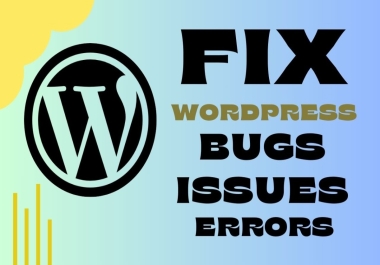 Fix WordPress Errors,  Boost Site Performance & Security