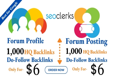 Take Your Website to the Next Level with 1,000 High-Quality Forum Profile/Posting Backlinks