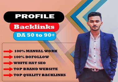 Build Manually 100 High Quality Profile Backlink