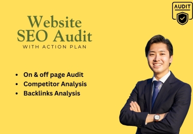 I will provide an expert website audit report and a Comprehensive SEO Health Check