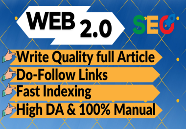 160 High Authority Dofollow Web 2.0 Backlinks