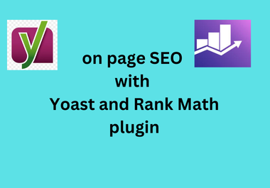 I will do on page SEO with Rank Math and Yoast SEO