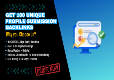 100 Profile Submission Backlinks &ndash Boost Authority & Credibility