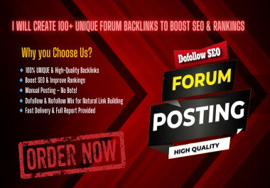 100 Powerful Forum Backlinks &ndash Boost SEO on Google