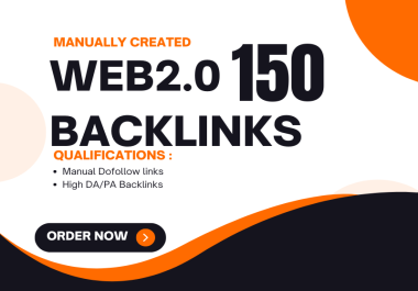 Manually created 150 High Quality web2.0 Backlinks