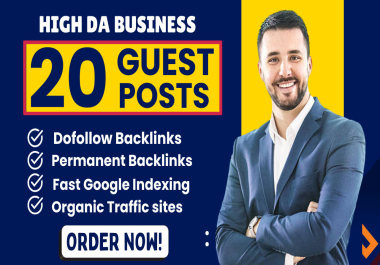 I will publish 20 guest posts with high da 90 google approved site