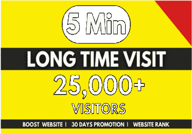 I will promote long-term organic website traffic in 5 minutes