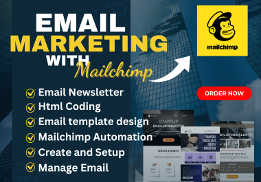 I Will Design Unique email newsletter in HTML/Mailchimps and high-converting template