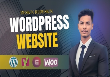 I will create design or redesign you professional wordpress website