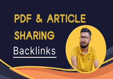 10 PDF and 15 Article Sharing Backlinks