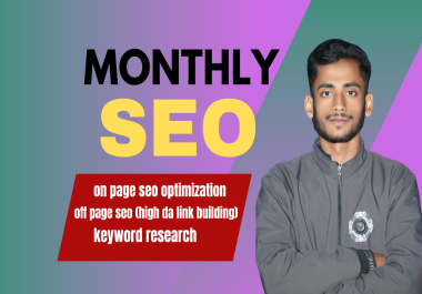 I will do best monthly on-page SEO optimizations for your website