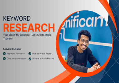 Keyword Research & competitor analysis with website audit